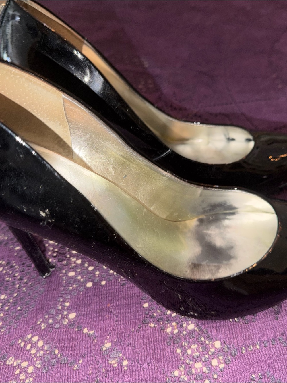 Ivanka Trump Black Patent Pointed Toe High Heels